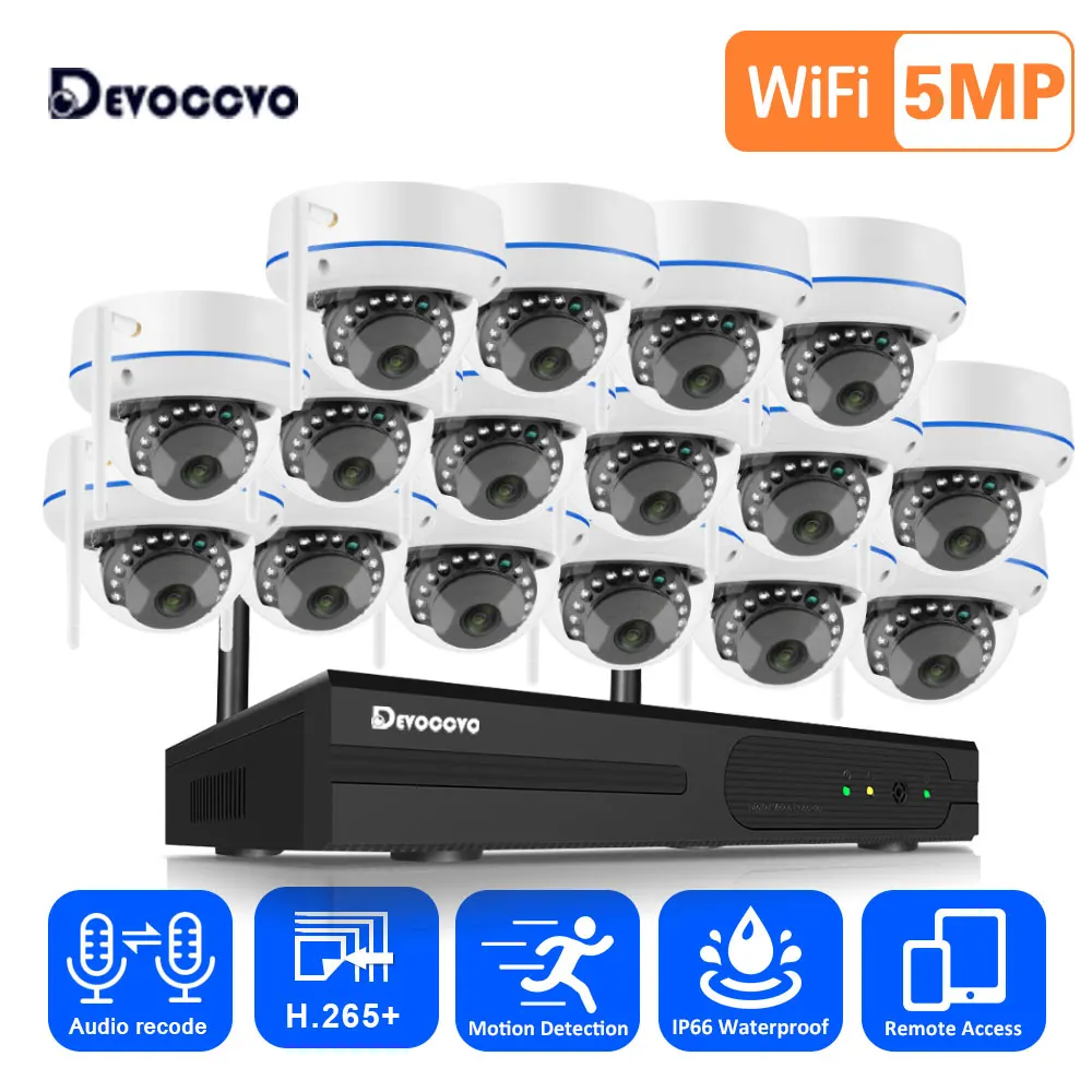 Home Security Systems Wireless - 5MP Wifi IP Camera Security System