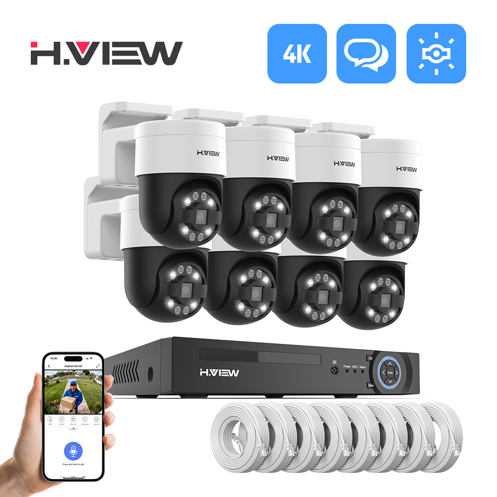 Home Security Technician - H.view 8Ch 4K 5MP 8MP Cctv