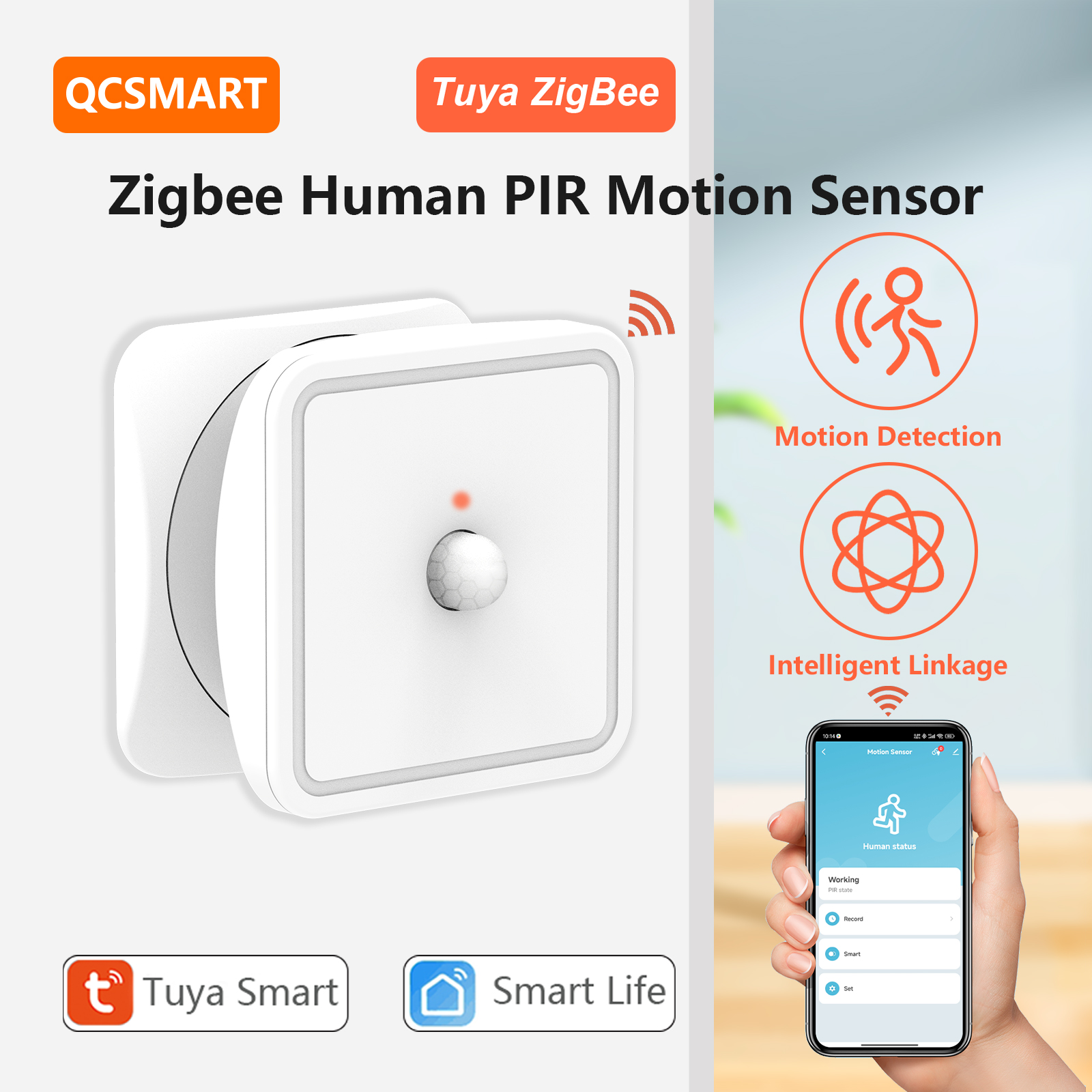 Home Security Home Assistant - Tuya ZigBee Human Motion Sensors PIR