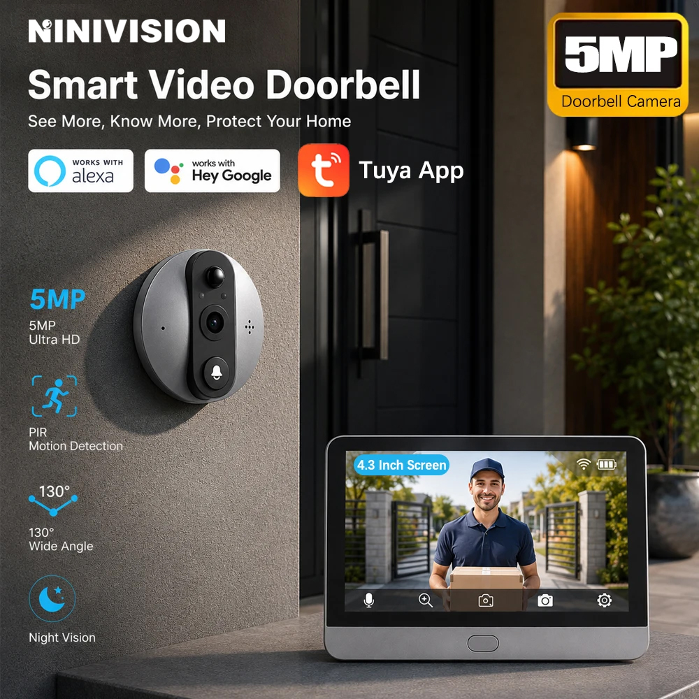 Home Security Ring Camera - Smart Life Wireless Security Home Video
