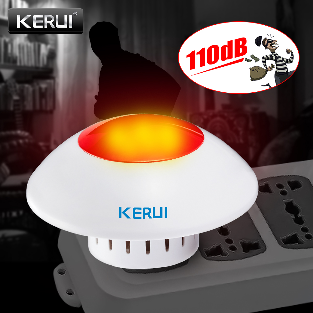 Home Security Lights - KERUI J009 Loud Indoor Siren Wireless