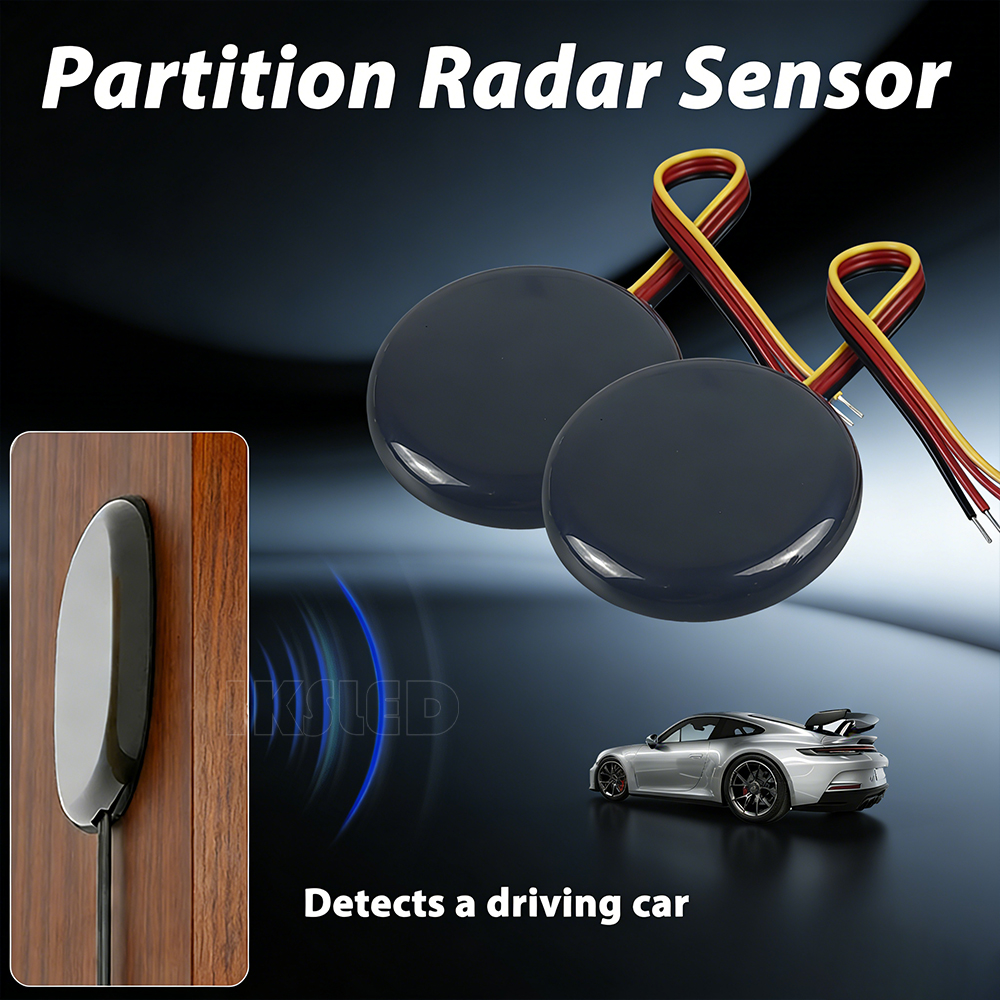 Home Security Lights - Radar Motion Sensor Detect Driving Car&People,Microwave