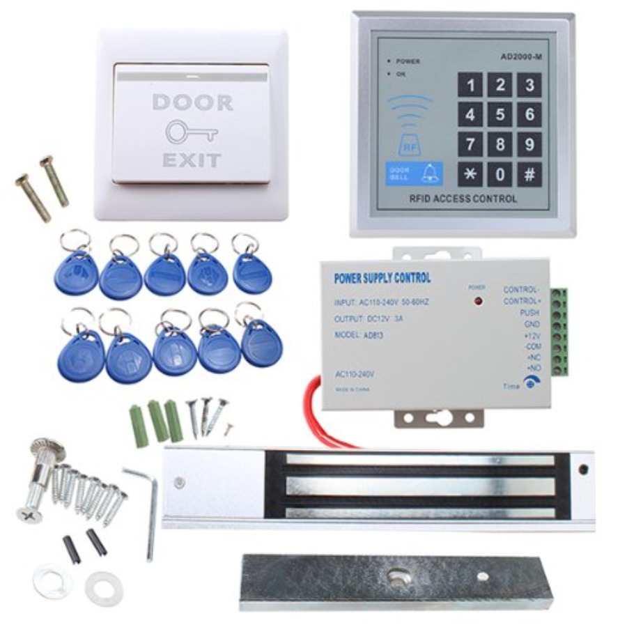 Home Security Locks For Doors - RFID Door Access Control System Kit,