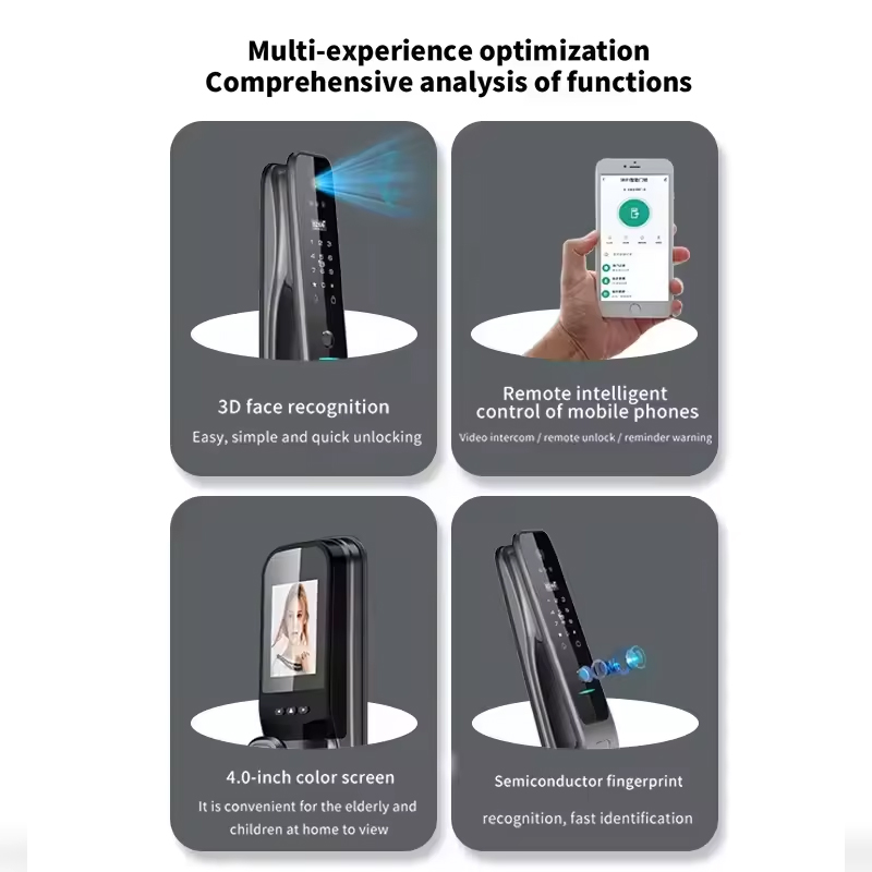 HX5 Smart Door Lock 3D Face Re - Home Security Locks For Doors avaliação e preço