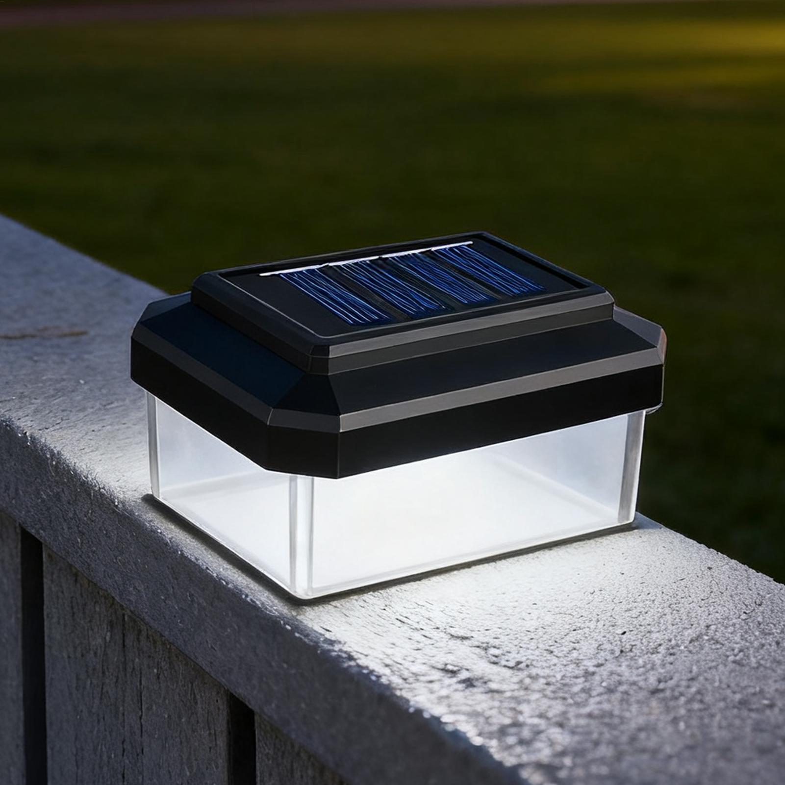 Solar LED Pillar Light Post Ca - Home Security Yard Sign avaliação e preço