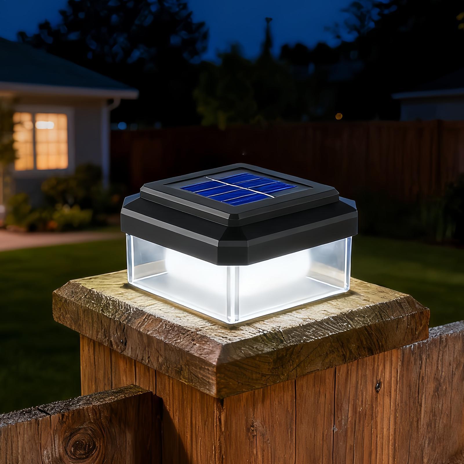 Solar LED Pillar Light Post Ca - Home Security Yard Sign avaliação e preço