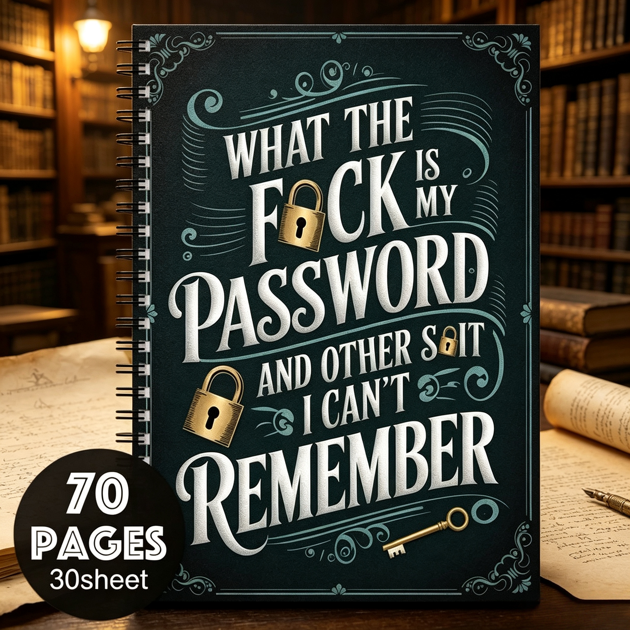 1pc Fun Spiral Password Notebo - Home Security And Internet avaliação e preço