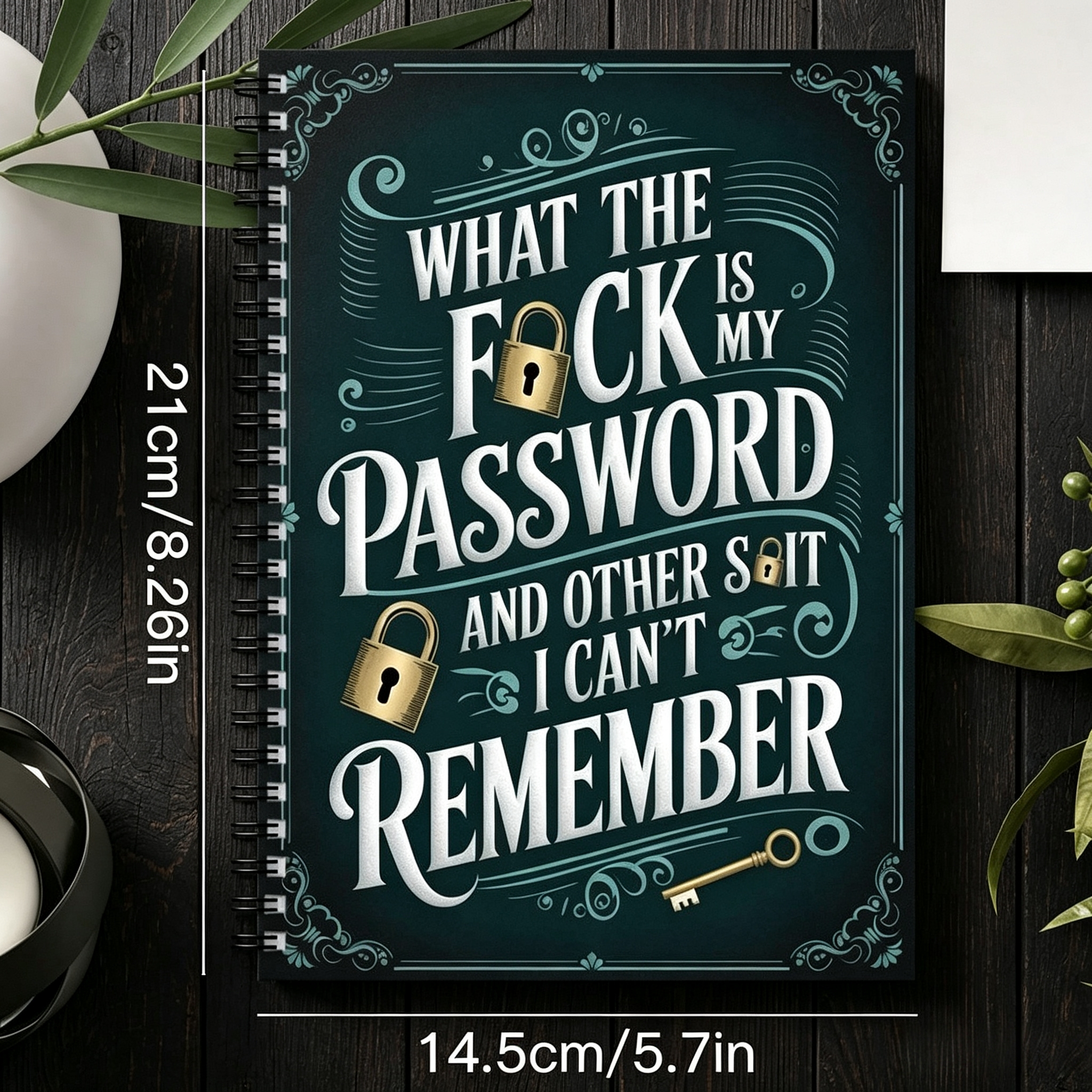 1pc Fun Spiral Password Notebo - Home Security And Internet avaliação e preço