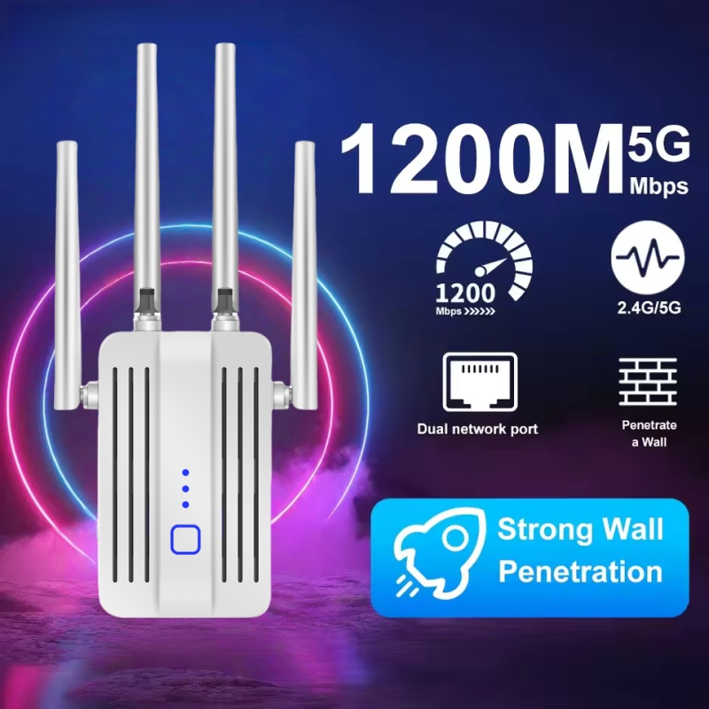 1200Mbps WiFi Repeater Extende - Home Security And Internet avaliação e preço