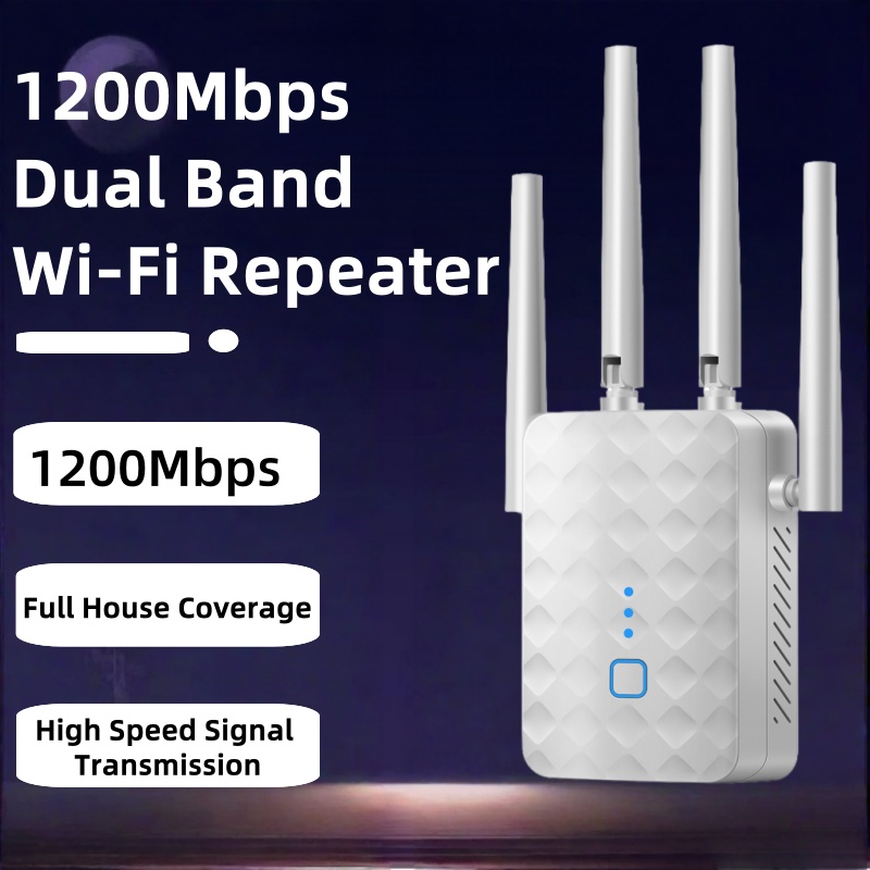 1200Mbps Dual Band WiFi Repeat - Home Security And Internet avaliação e preço