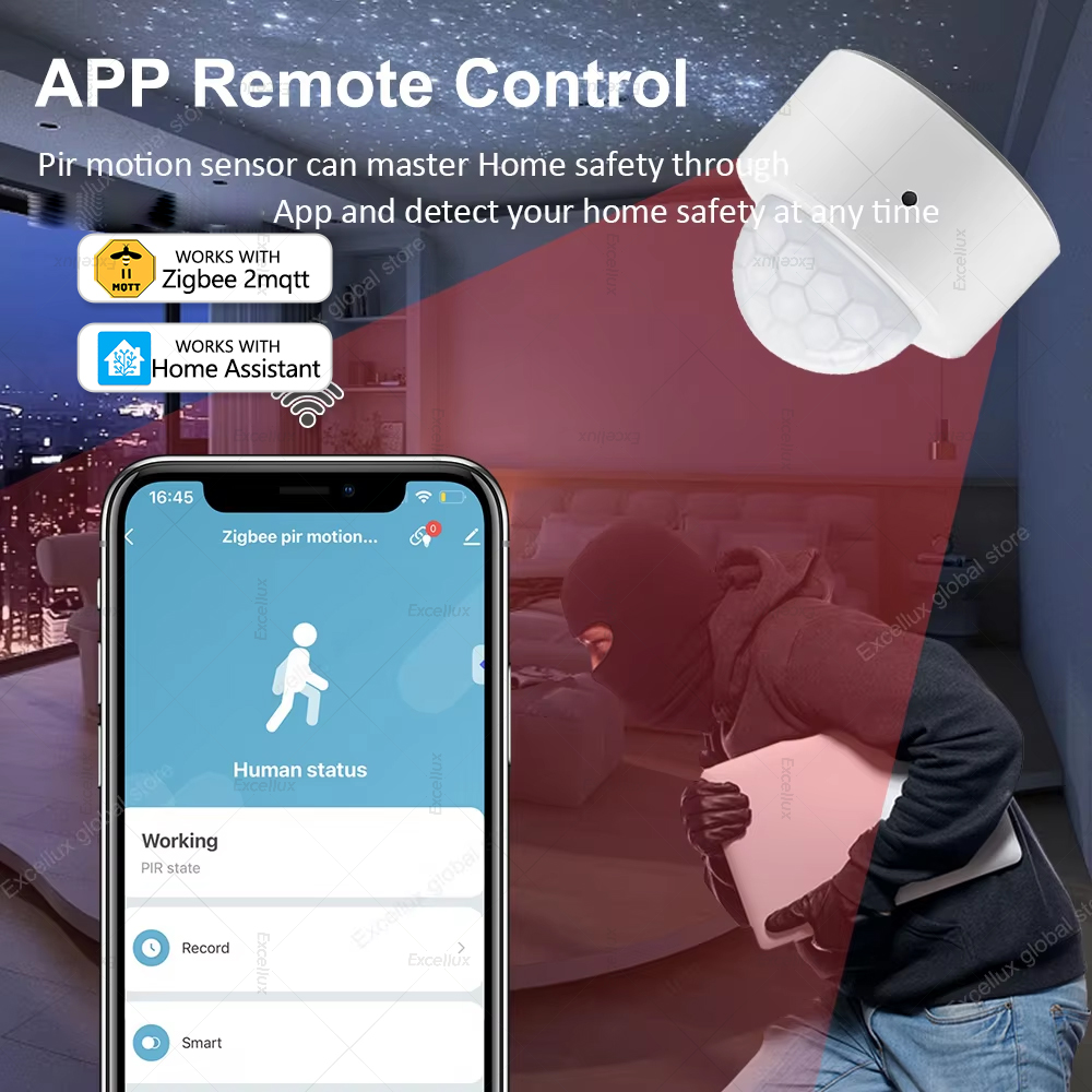 ZigBee PIR Motion Sensor Mini  - Home Security Home Assistant avaliação e preço