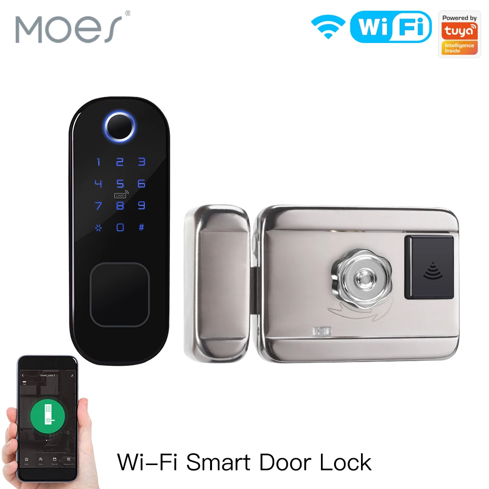 MOES WiFi Tuya Smart Lock Door - Home Security Locks For Doors avaliação e preço