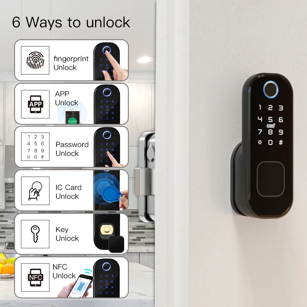 MOES WiFi Tuya Smart Lock Door - Home Security Locks For Doors avaliação e preço