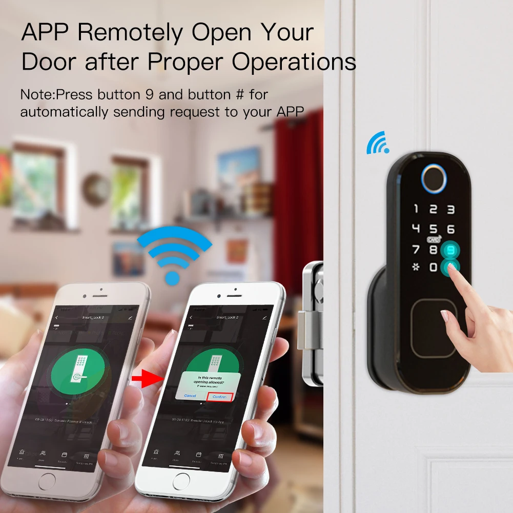 MOES WiFi Tuya Smart Lock Door - Home Security Locks For Doors avaliação e preço