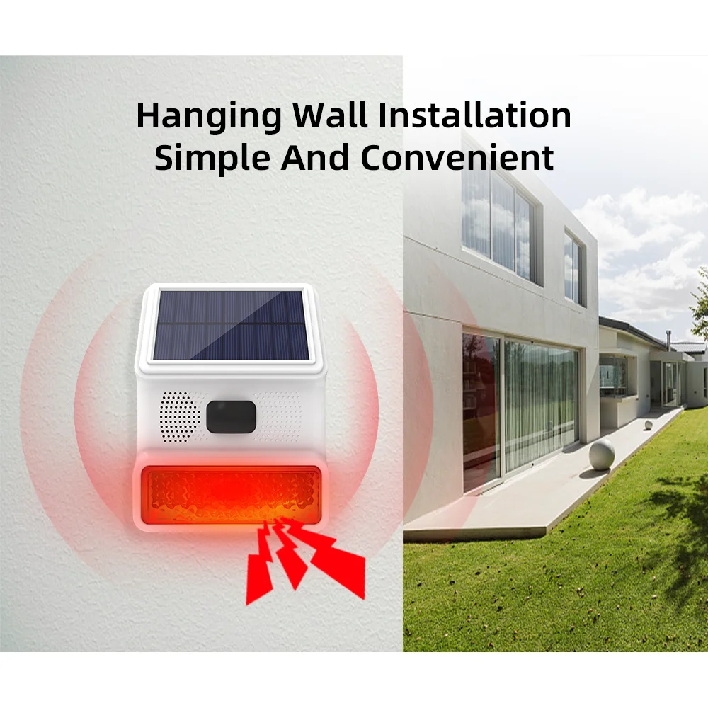 Outdoor Alarm Horn 433MHZ Wire - Home Security Lights avaliação e preço