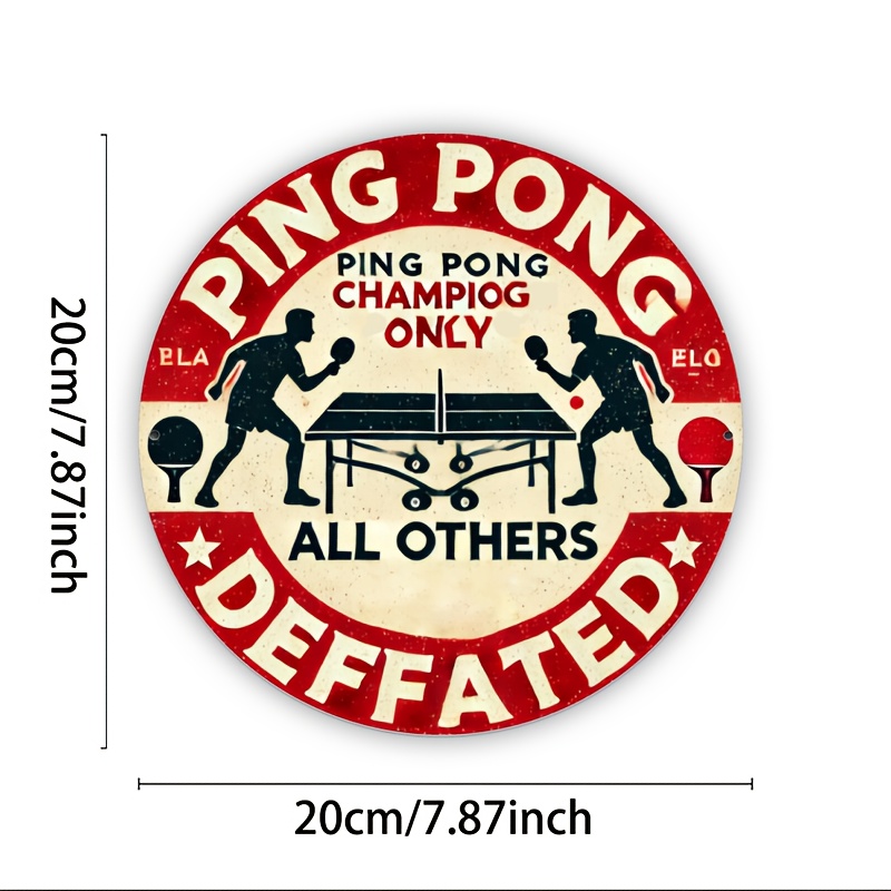 Table Tennis Champion Parking  - Home Security Yard Sign avaliação e preço