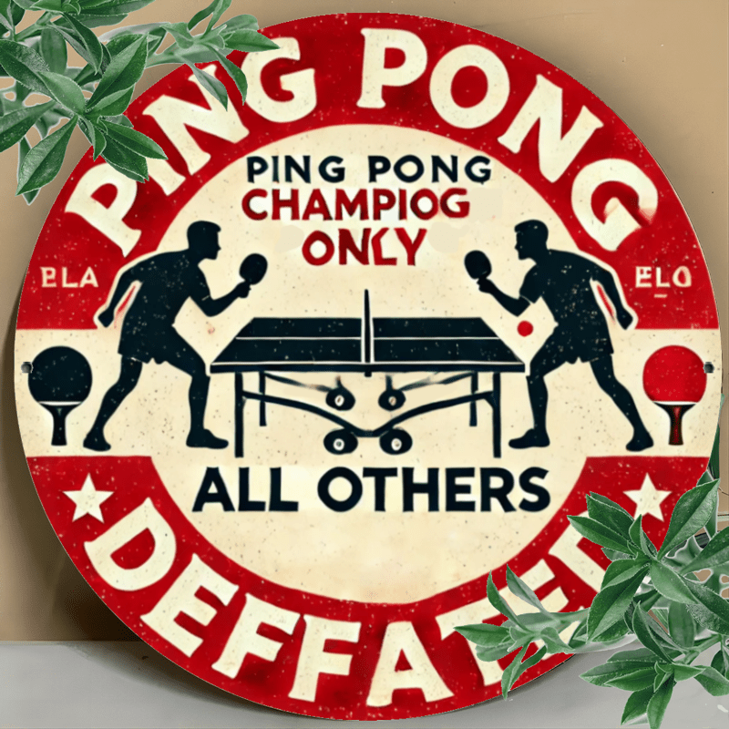 Table Tennis Champion Parking  - Home Security Yard Sign avaliação e preço