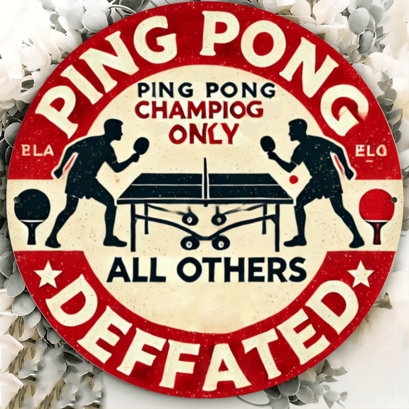 Table Tennis Champion Parking  - Home Security Yard Sign avaliação e preço