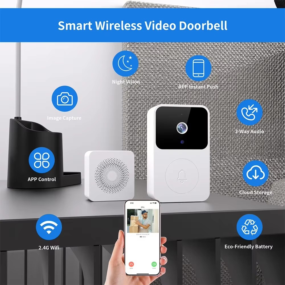 Smart Wireless Doorbell Camera - Home Security Ring Camera avaliação e preço