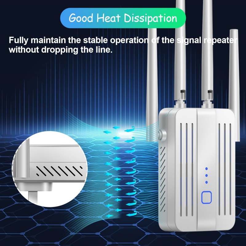 WiFi Repeater 1200Mbps Dual Ba - Home Security And Internet avaliação e preço