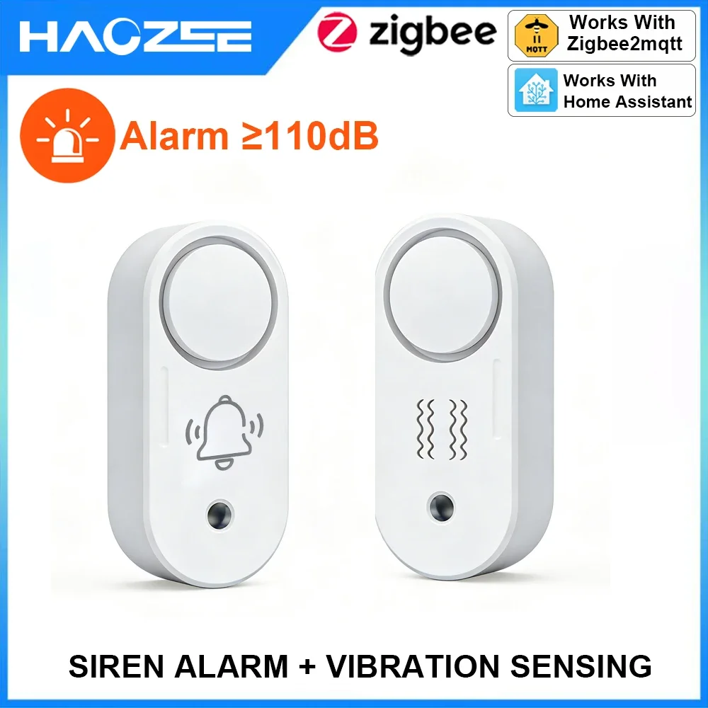Haozee Zigbee 110dB Siren Alar - Home Security Options avaliação e preço