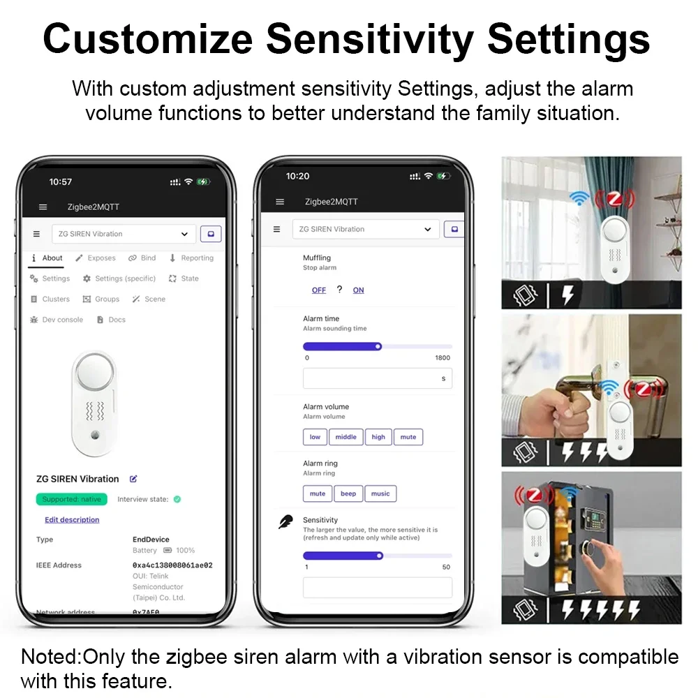 Haozee Zigbee 110dB Siren Alar - Home Security Options avaliação e preço