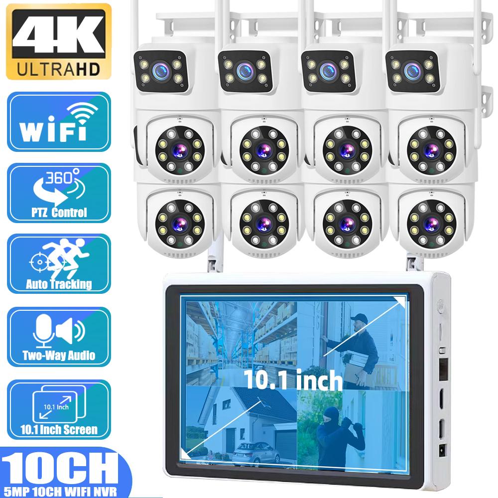10 Channel CCTV Security 4K Du - Home Security Systems Wireless avaliação e preço