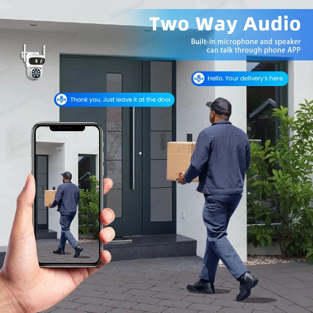 2026 Hongnaer 6MP 4CH 3 Lens 2 - Home Security Systems Wireless avaliação e preço