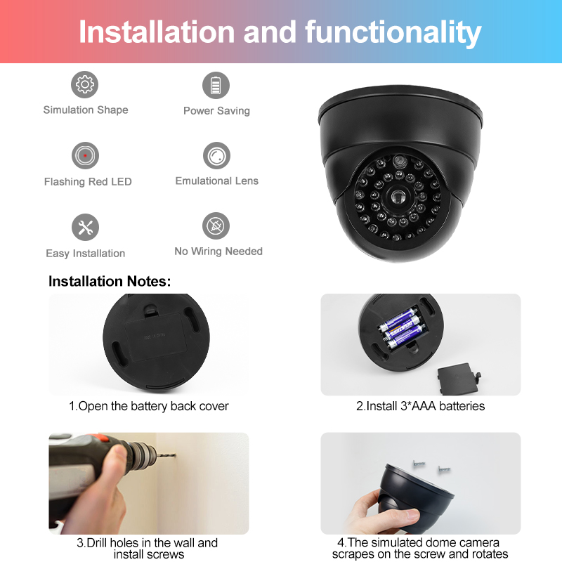 Fake Conch Dome Dummy Camera F - Home Security Technician avaliação e preço