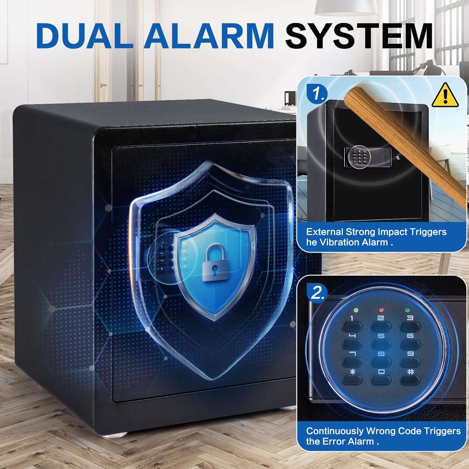 Safe Box, 1.9 Cubic Feet Secur - Home Security Lights avaliação e preço