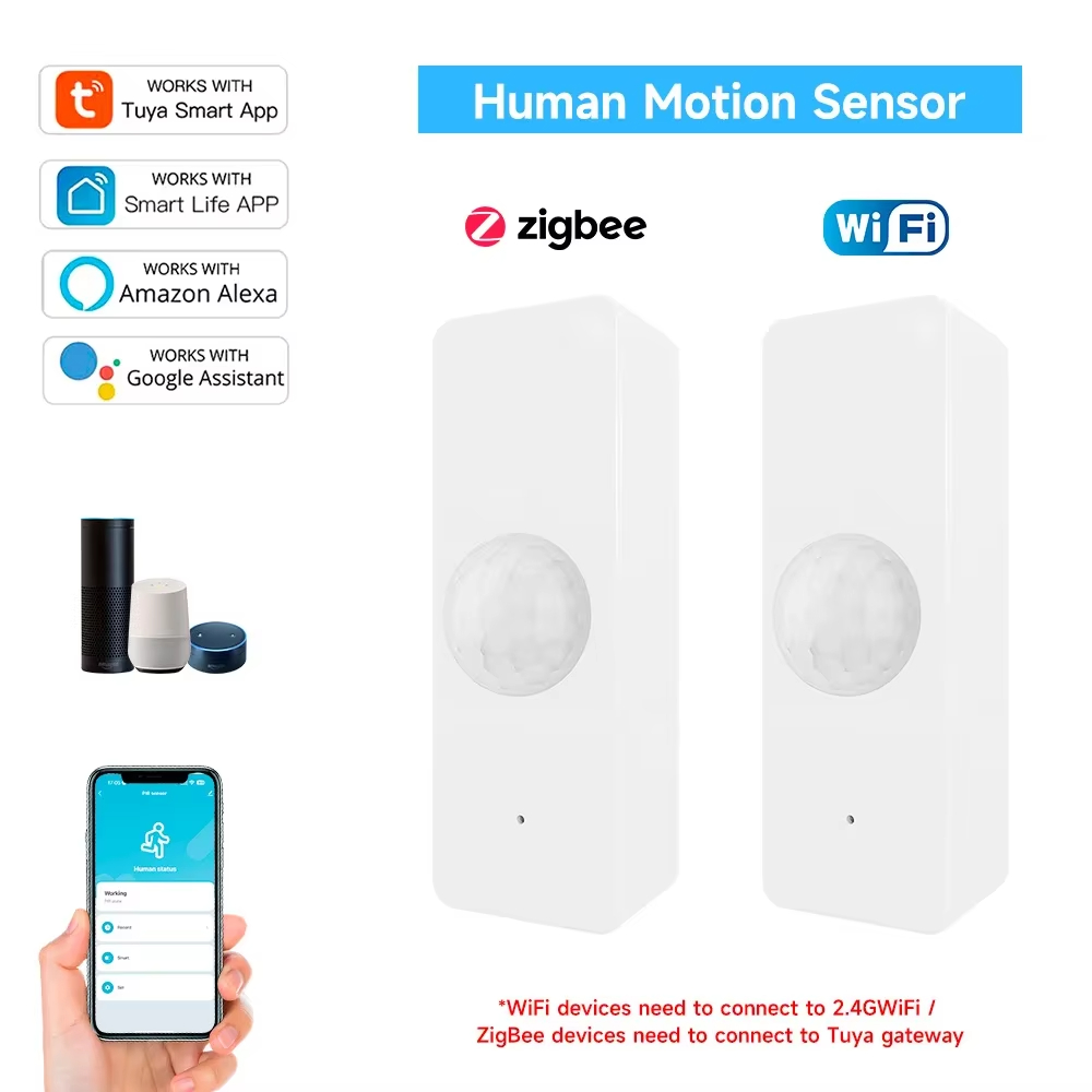 Tuya WiFi Zigbee PIR Motion Se - Home Security Home Assistant avaliação e preço