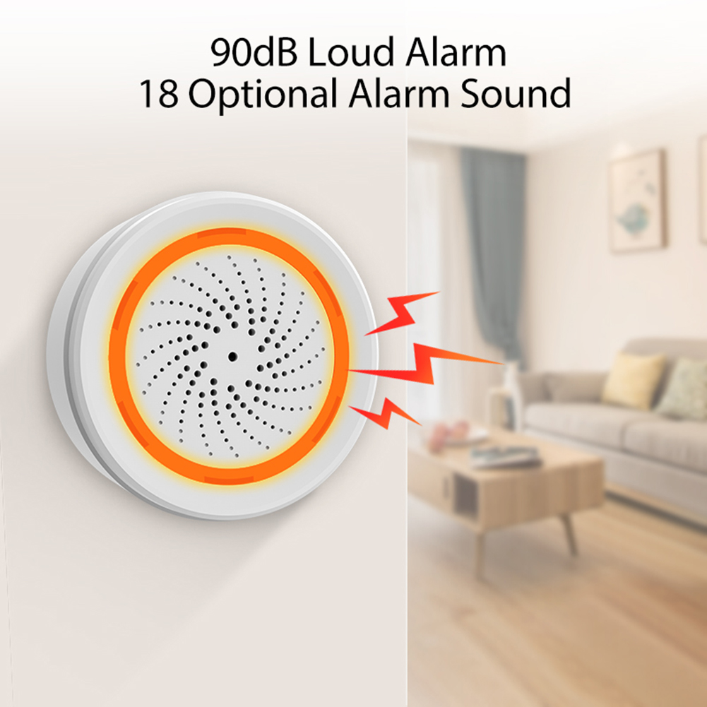 Smart Siren Alarm Tuya Zigbee  - Home Security Lights avaliação e preço