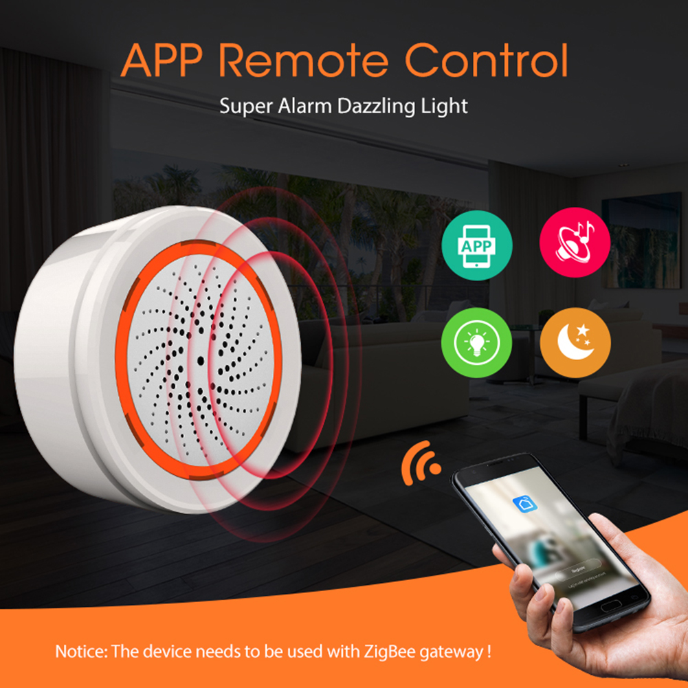 Smart Siren Alarm Tuya Zigbee  - Home Security Lights avaliação e preço