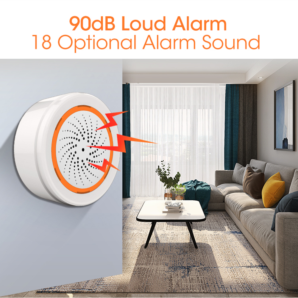 Smart Siren Alarm Tuya Zigbee  - Home Security Lights avaliação e preço