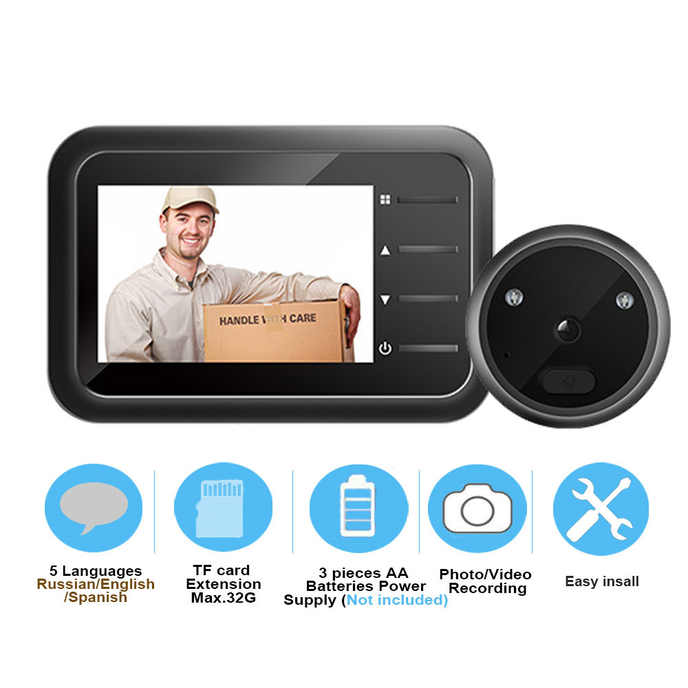 Video Peephole Doorbell Camera - Home Security Ring Camera avaliação e preço