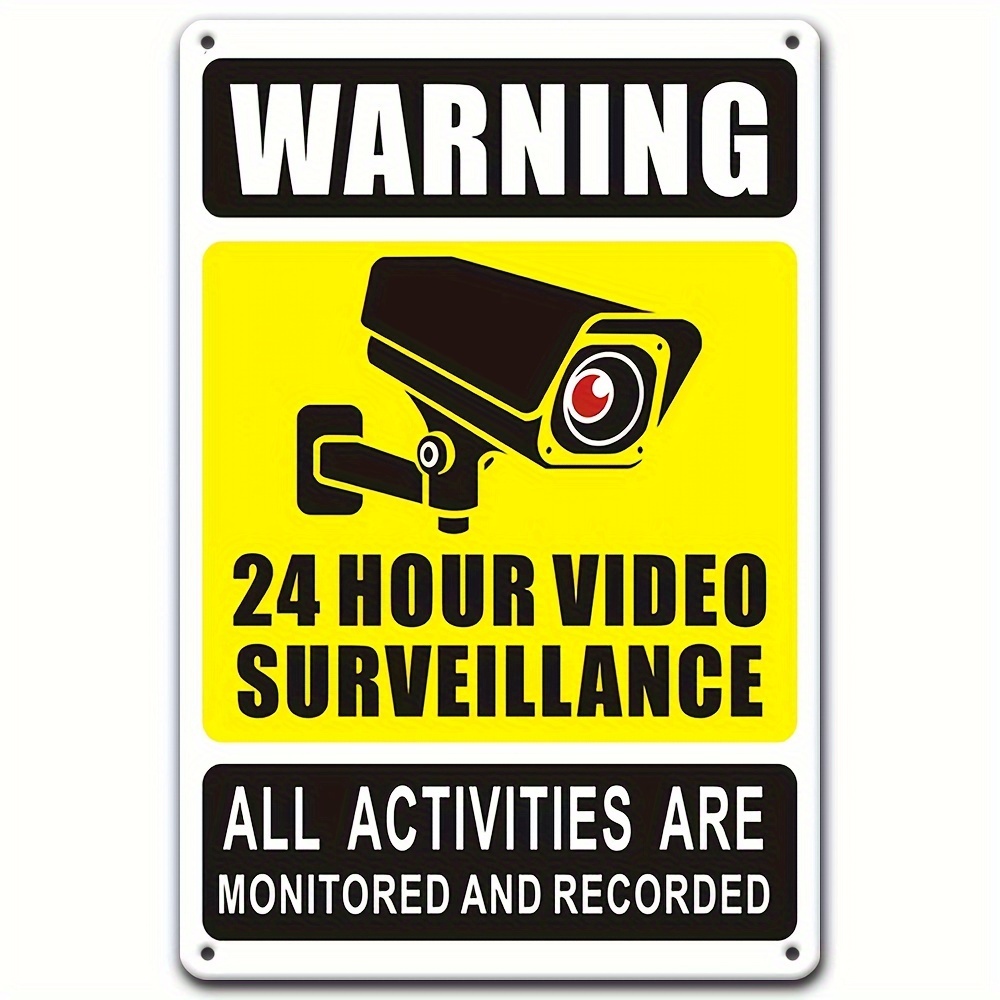 24/7 Video Surveillance Warnin - Home Security Home Assistant avaliação e preço