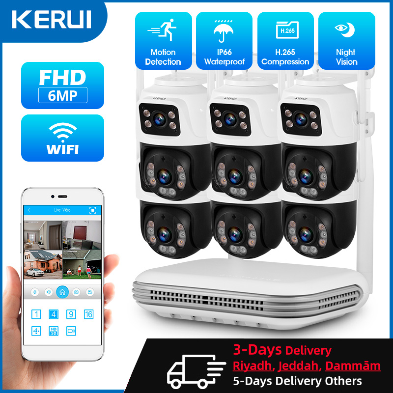KERUI Waterproof 6MP HD Wirele - Home Security Systems Wireless avaliação e preço