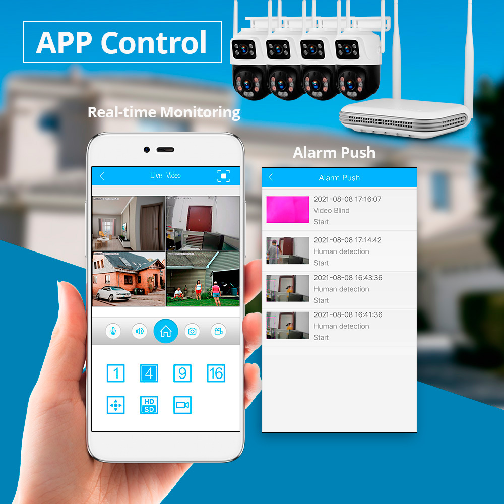 KERUI Waterproof 6MP HD Wirele - Home Security Systems Wireless avaliação e preço