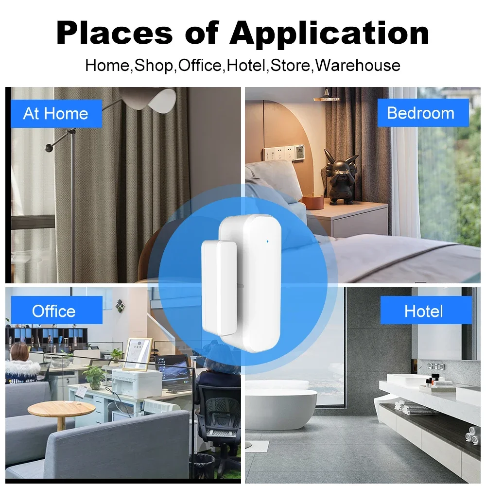 ZigBee Door Window Sensor Gate - Home Security Lights avaliação e preço
