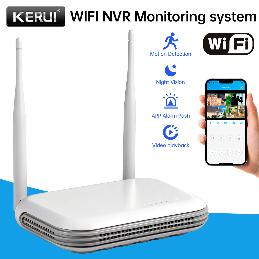 KERUI Mini Network WIFI 8CH NV - Home Security Home Assistant avaliação e preço