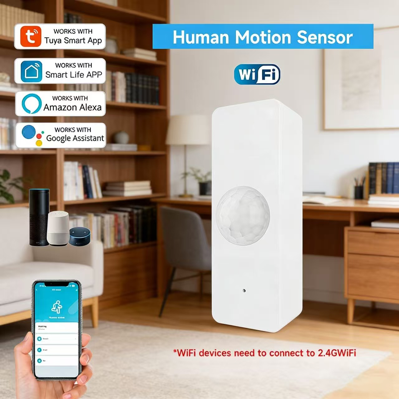 WiFi Smart PIR Motion Sensor T - Home Security Home Assistant avaliação e preço