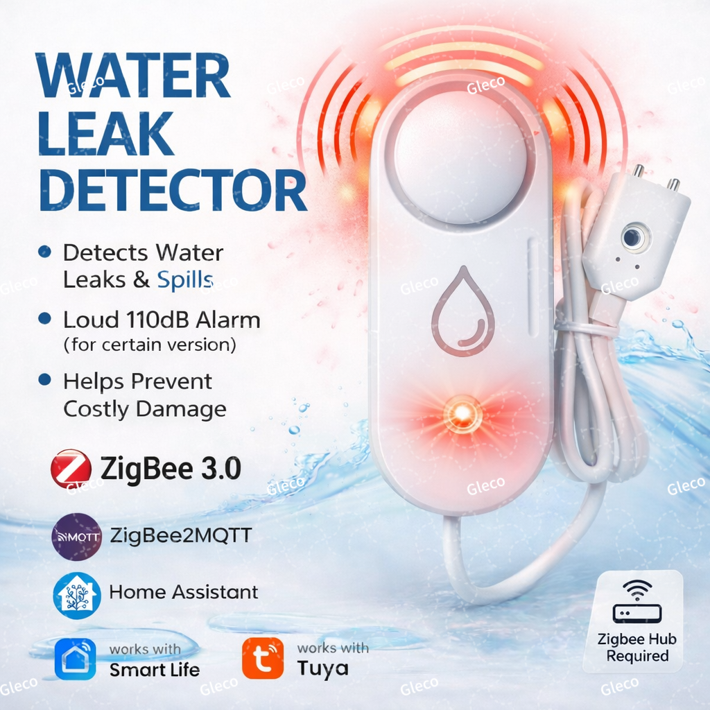 Zigbee Water Leak Sensor Flood - Home Security Options avaliação e preço