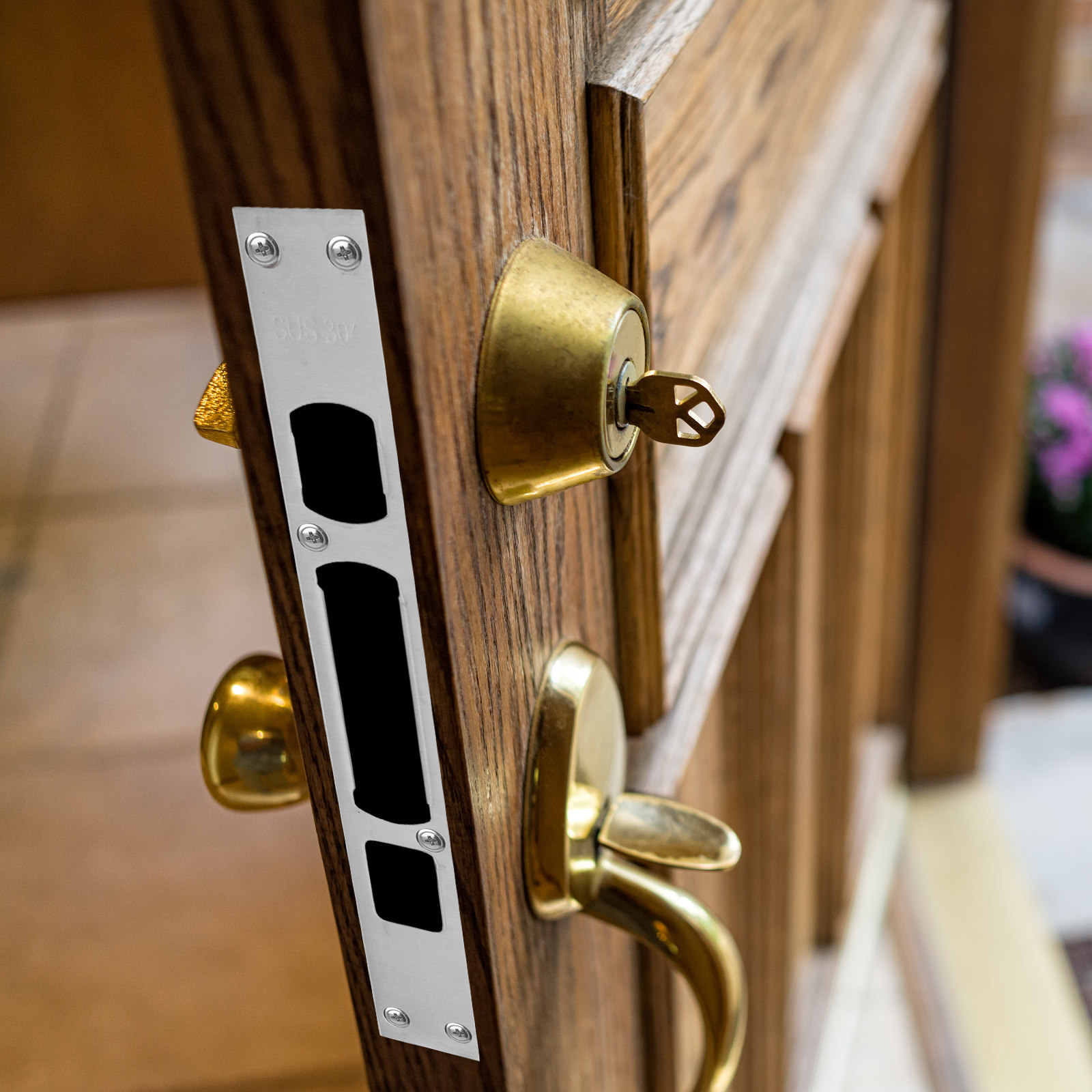 3Pcs Heavy Duty Stainless Stee - Home Security Locks For Doors avaliação e preço