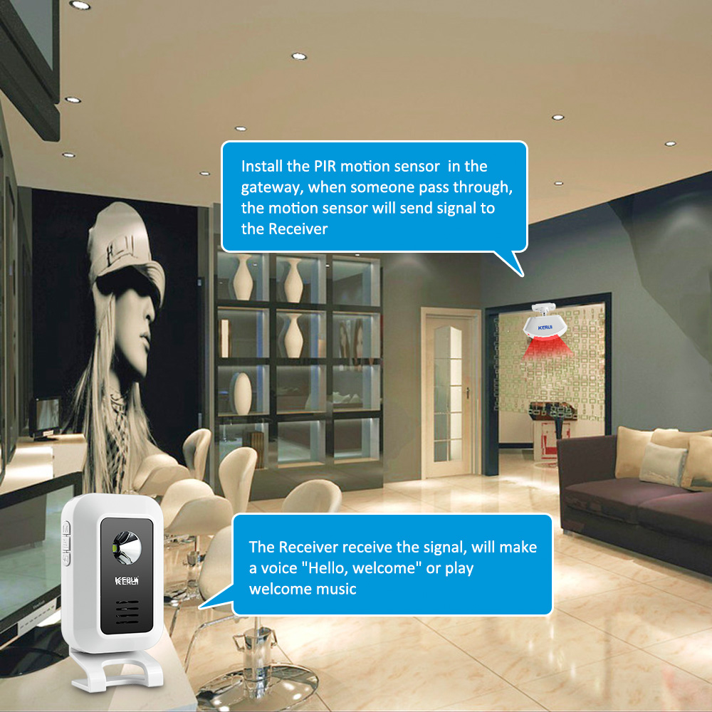 KERUI Welcome Motion Sensor Se - Home Security Lights avaliação e preço