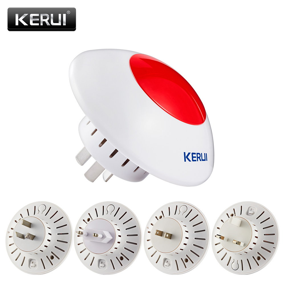 KERUI J009 Loud Indoor Siren W - Home Security Lights avaliação e preço