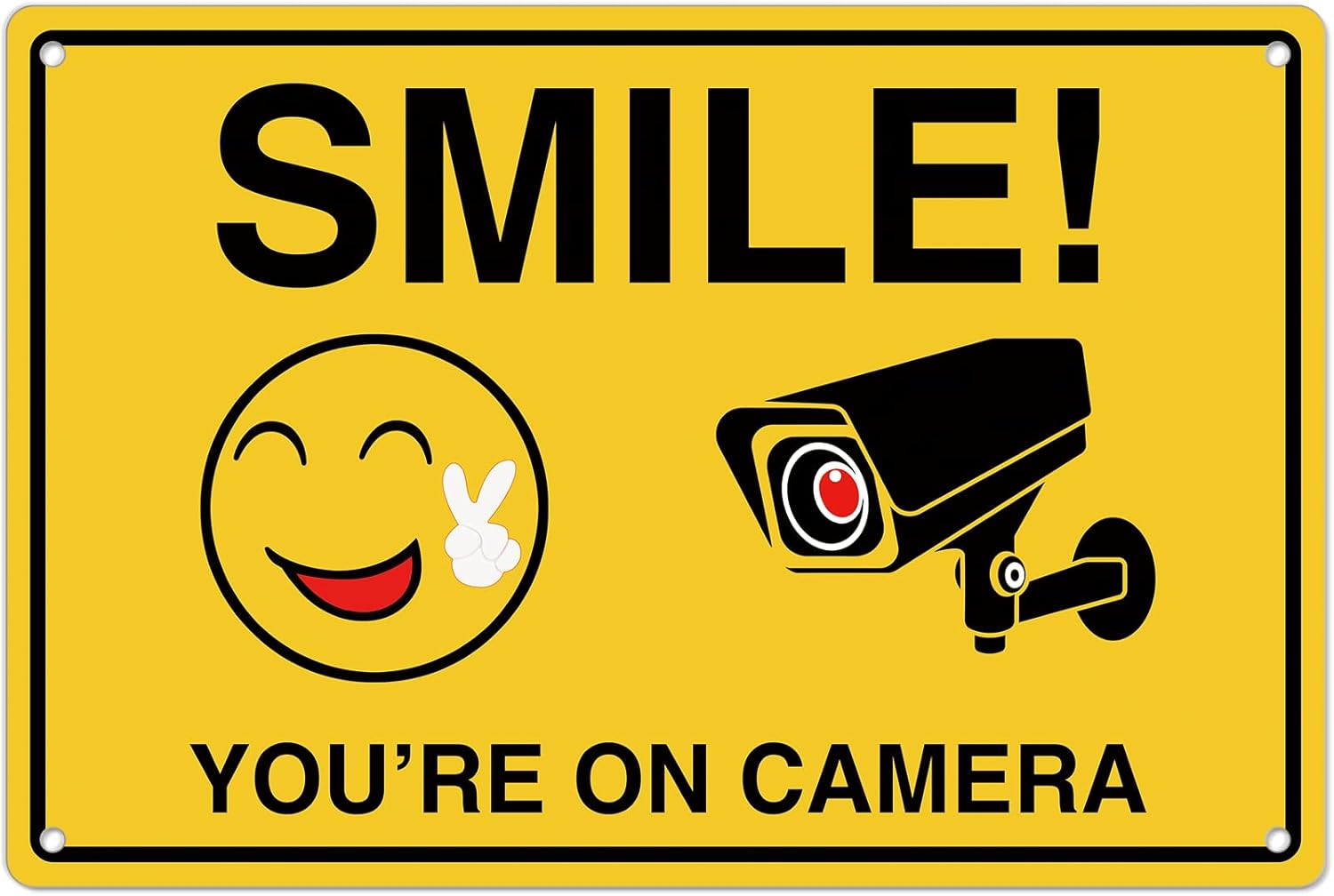 Smile Youre On Camera Signs ;  - Home Security Home Assistant avaliação e preço