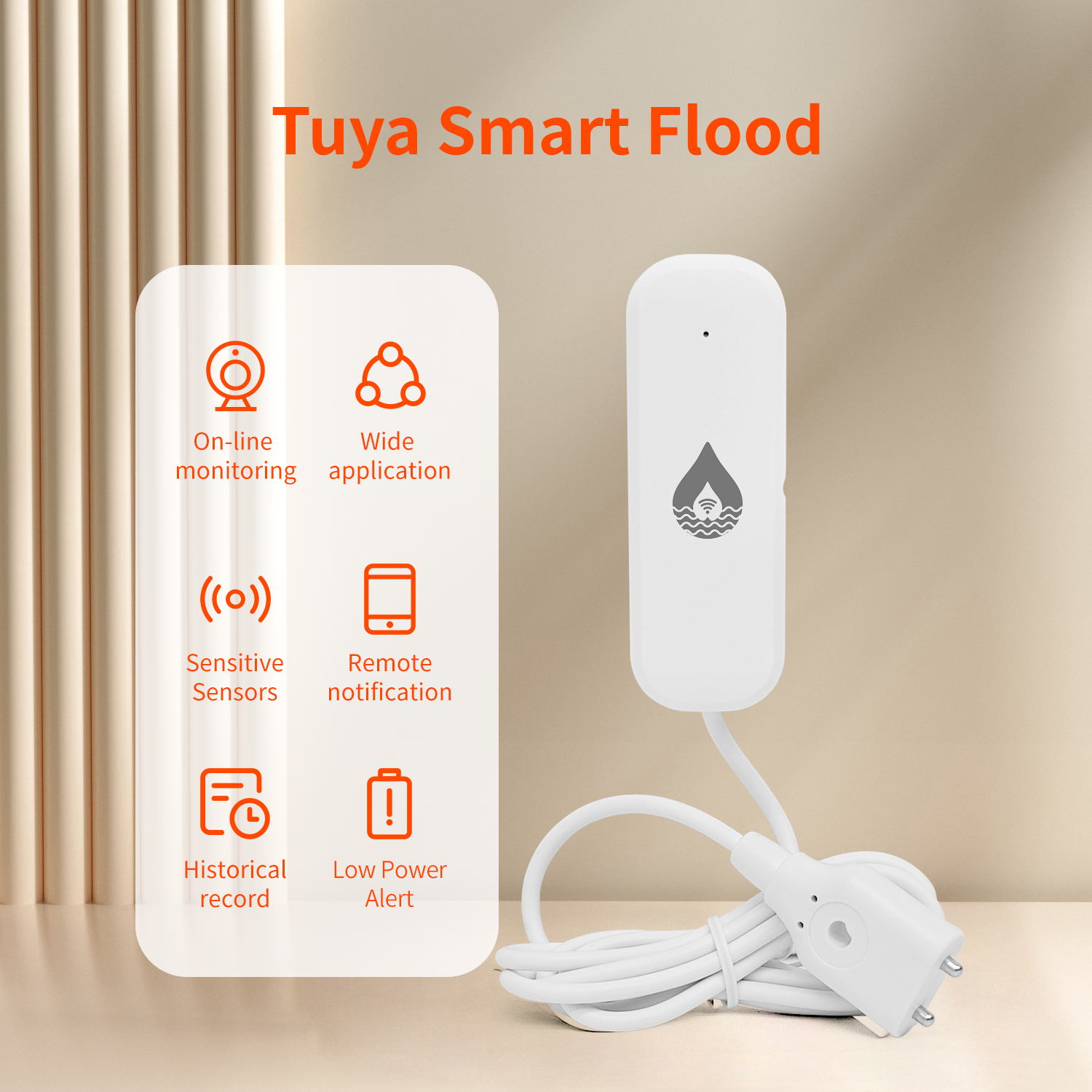 YFK Tuya WiFi Water Leakage Se - Home Security Home Assistant avaliação e preço