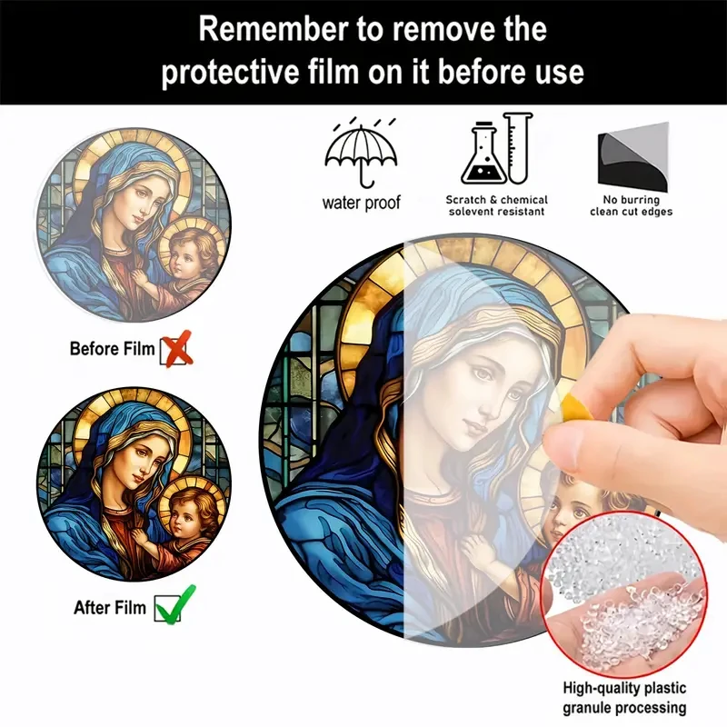 Christian Religion Mary Suncat - Home Security Yard Sign avaliação e preço