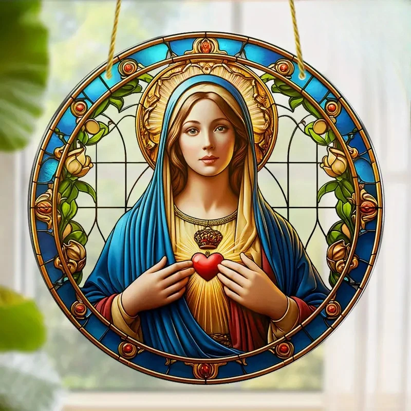 Christian Religion Mary Suncat - Home Security Yard Sign avaliação e preço
