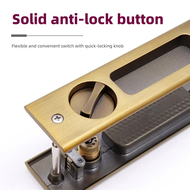 Black Sliding Door Lock with K - Home Security Locks For Doors avaliação e preço